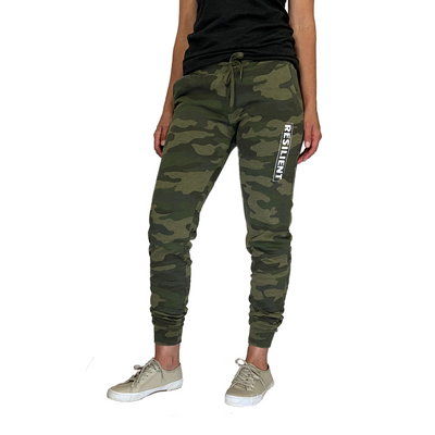 Cozy and Soft Resilient Sweatpants Camo Born Resilient
